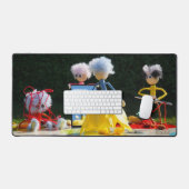 Fubby's met Tulpen jurk bij atelier. Schreibtischunterlage (Tastatur & Maus)