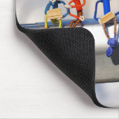 Fubby's op giek in 'Manhatten' poster. Mousepad (Ecke)