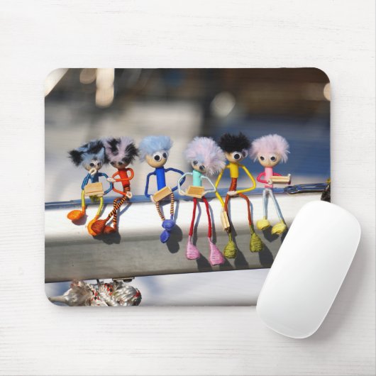 Fubby's op giek in 'Manhatten' poster. Mousepad (Mit Mouse)