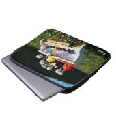 Fubby's op piano die muziek maken en dansen. laptopschutzhülle (Vorne Knopf)