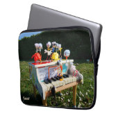 Fubby's op piano die muziek maken en dansen. laptopschutzhülle (Vorderseite Links)