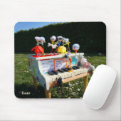 Fubby's op piano die muziek maken en dansen. mousepad (Mit Mouse)