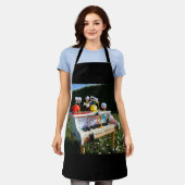 Fubby's op piano die muziek maken en dansen. schürze (Getragen)