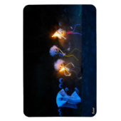 Fubby's op spooktocht, halloween grap. magnet (Vertikal)