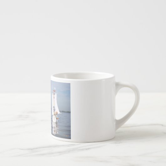 Fubby's op zee tegen plastic vervuiling. espressotasse (Rechts)