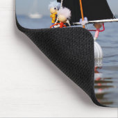 Fubby's op zee tegen plastic vervuiling. mousepad (Ecke)