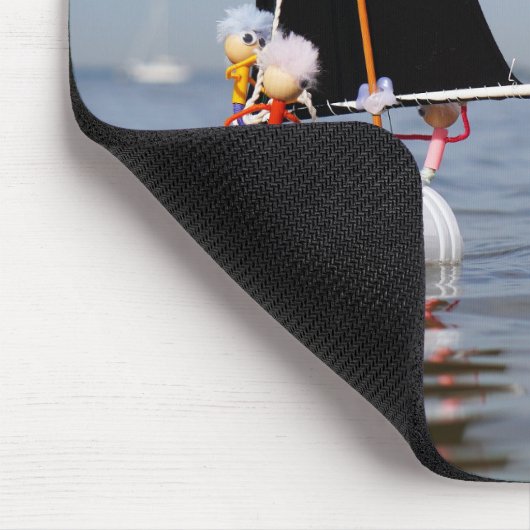 Fubby's op zee tegen plastic vervuiling. mousepad (Ecke)