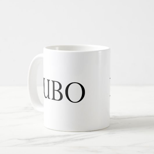 FUBO KAFFEETASSE (Vorderseite Links)