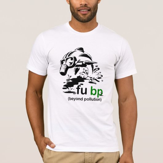 fubp Öl-Fleck-Delphin-T - Shirt (Vorderseite)