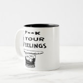 Fuc>| Ihre Gefühle #USAPatriotGraphics © Zweifarbige Tasse (Vorderseite Links)