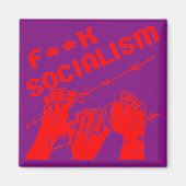 Fuc>| Socialism Barb Wire #USAPatriotGraphics © Magnet (Vorne)