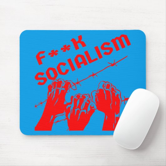 Fuc>| Socialism Barb Wire #USAPatriotGraphics © Mousepad (Mit Mouse)