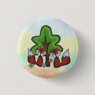 Füches mit Baum Button