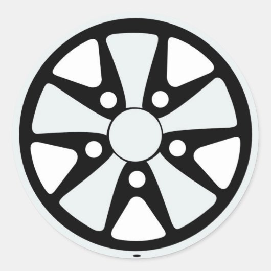 Fuchs 5 Bolzenaufkleber Runder Aufkleber (Vorderseite)