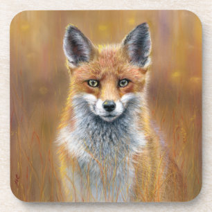 Fuchs Achterbahn-Set.  Getränkeuntersetzer