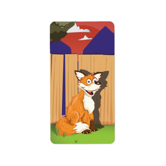 Fuchs Adressaufkleber (Vorne)