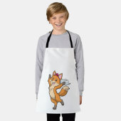 Fuchs als Braut mit Schleier & Herz Schürze (Getragen)