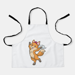 Fuchs als Braut mit Schleier & Herz Schürze