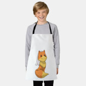 Fuchs als Braut mit Schleier Schürze (Getragen)