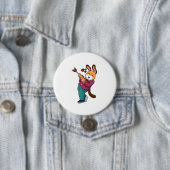 Fuchs als Bräutigam mit Anzug Button (Beispiel)