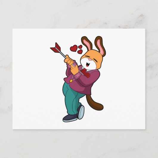 Fuchs als Bräutigam mit Anzug Postkarte (Vorderseite)