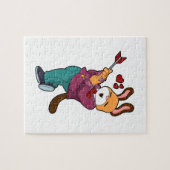 Fuchs als Bräutigam mit Anzug Puzzle (Horizontal)