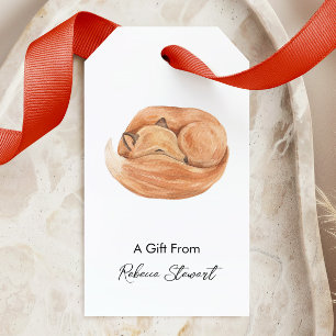 Fuchs als Geschenk von Personalisiert für jeden An Geschenkanhänger