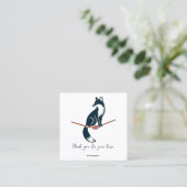 Fuchs am Seil, Shibari Visitenkarte (Stehend Vorderseite)