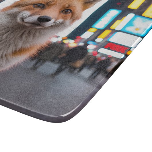 Fuchs am Times Square Schneidebrett (Ecke)