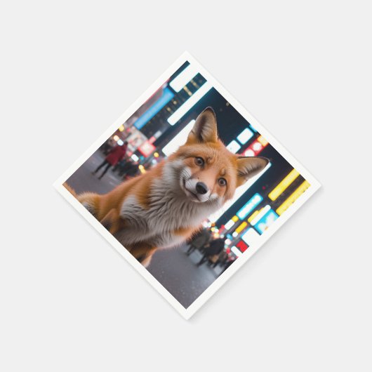 Fuchs am Times Square Serviette (Ecke)