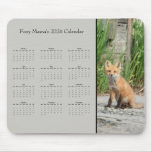 Fuchs - Anpassbarer Kalender für das gesamte Jahr 