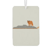 🦊 Fuchs auf dem Felsen Autolufterfrischer (Rückseite)