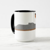 🦊 Fuchs auf dem Felsen Combo Mug Tasse (Vorderseite Links)