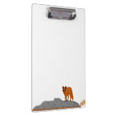 🦊 Fuchs auf dem Felsen Klemmbrett (Rechts)