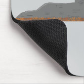🦊 Fuchs auf dem Felsen Mousepad (Ecke)