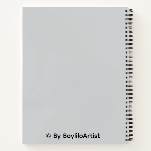 🦊 Fuchs auf dem Spiralblock Notizblock (Rückseite)