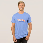Fuchs auf der Fairway - Herren - Blaues Hemd Tri-Blend Shirt (Vorderseite voll)