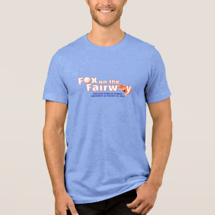 Fuchs auf der Fairway - Herren - Blaues Hemd Tri-Blend Shirt