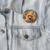 Fuchs auf der Wiese Button (Beispiel)