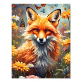Fuchs auf der Wiese Fotodruck (Vorne)