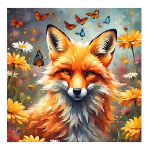 Fuchs auf der Wiese Fotodruck