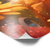 Fuchs auf der Wiese Fotodruck (Ecke)