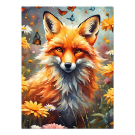 Fuchs auf der Wiese Fotodruck