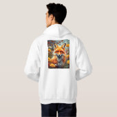 Fuchs auf der Wiese Hoodie (Schwarz voll)