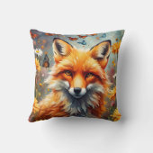 Fuchs auf der Wiese Kissen (Rückseite)