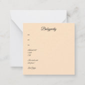 Fuchs auf der Wiese Mitteilungskarte (Rückseite)