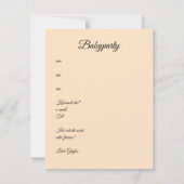 Fuchs auf der Wiese Mitteilungskarte (Rückseite)