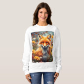 Fuchs auf der Wiese Sweatshirt (Vorne ganz)