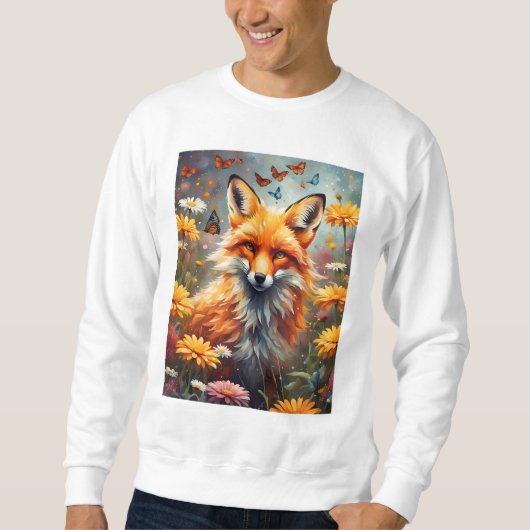 Fuchs auf der Wiese Sweatshirt (Vorderseite)