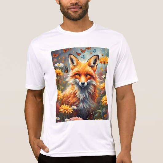 Fuchs auf der Wiese T-Shirt (Vorderseite)